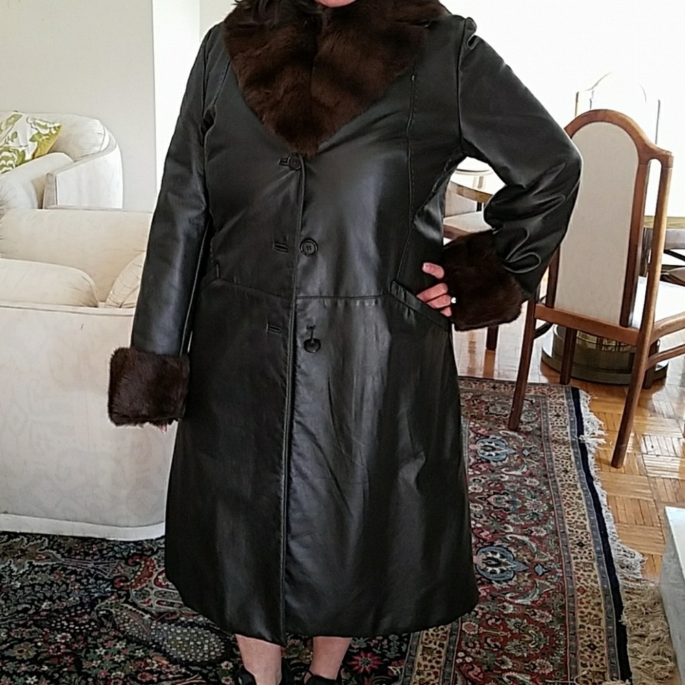 Italian Leather coat